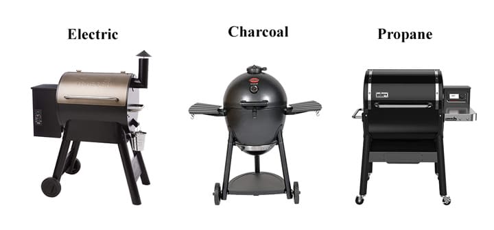 Types of smoker grill combos